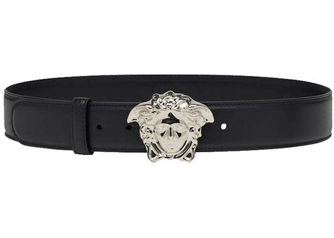 Versace Palazzo Belt Calf Leather Black 